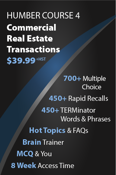 Humber Course 4: Commercial Real Estate Transactions