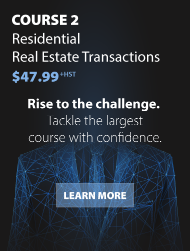 Course 2: Residential Real Estate Transactions