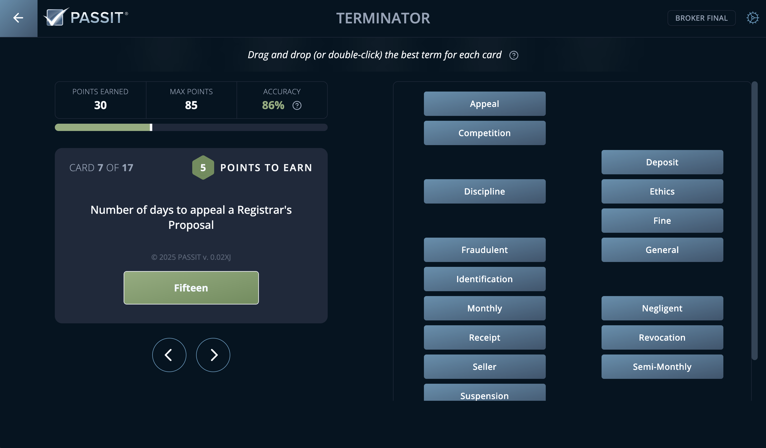 Sample Terminator Puzzle
