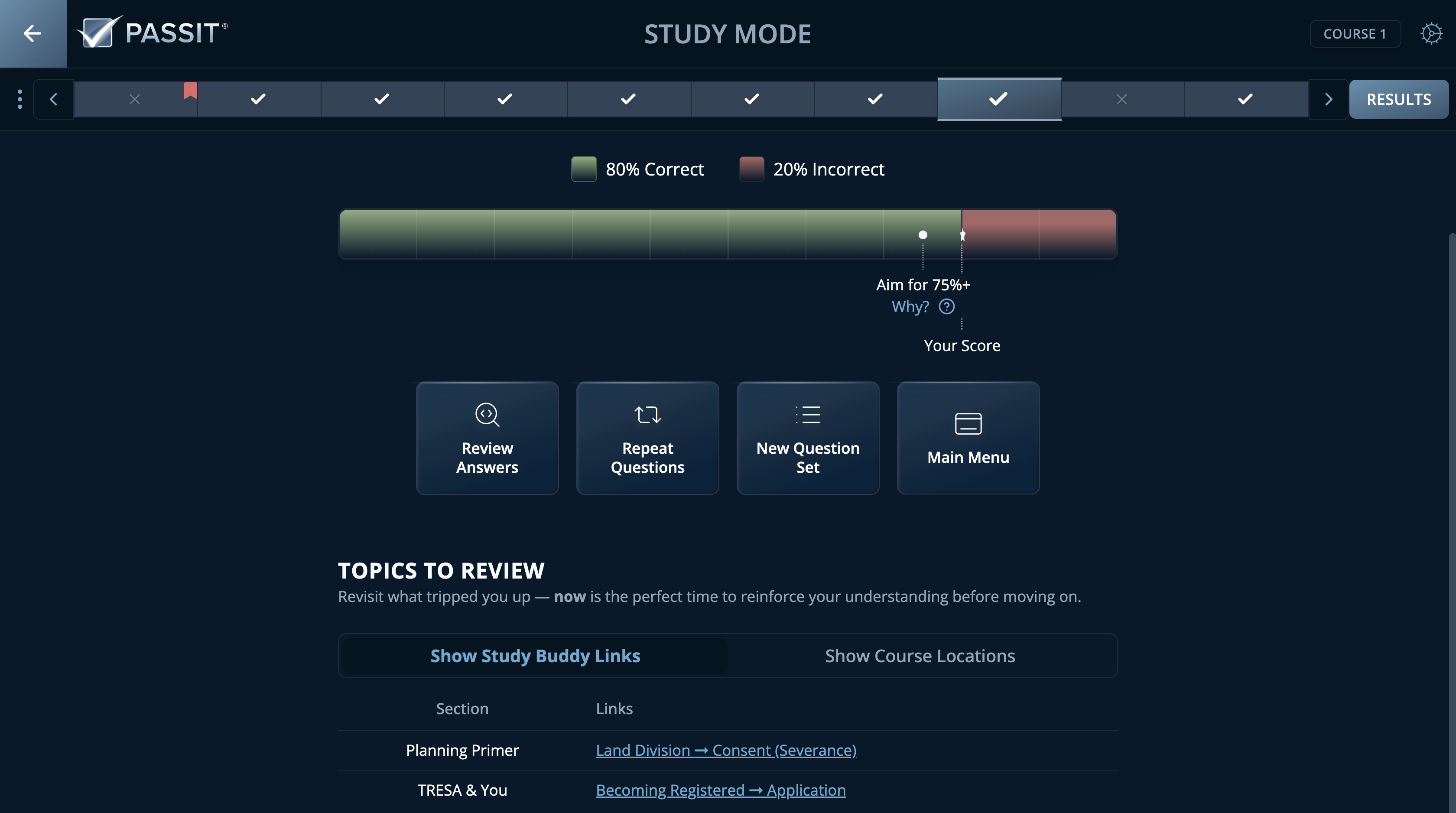 Passit Topic Review Lists