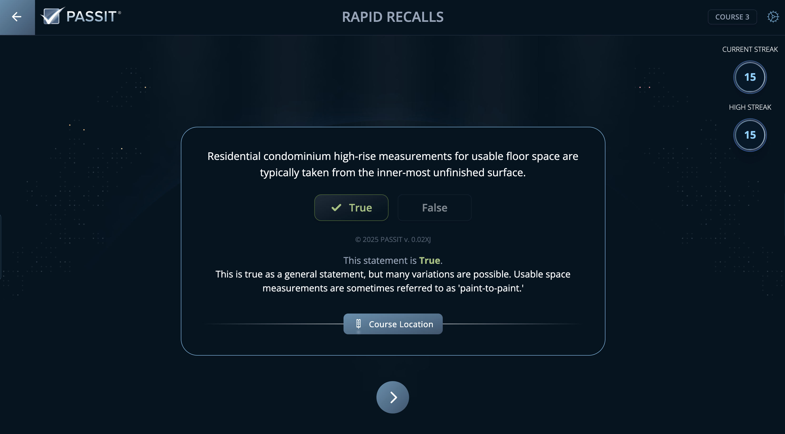 Sample Rapid Recall Question