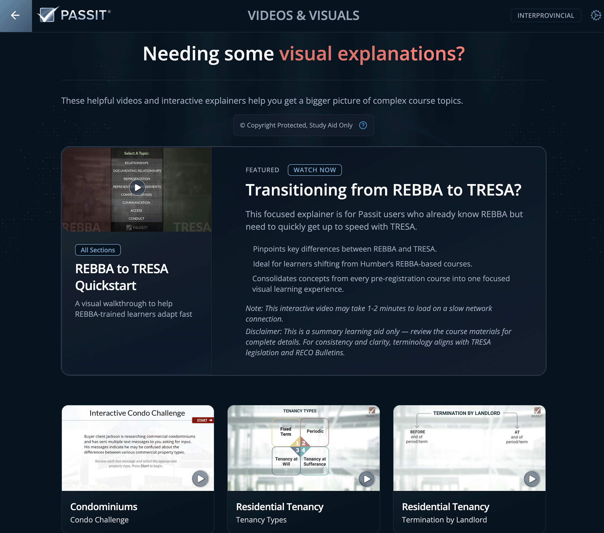 Interprovincial Challenge Exam Tough Topic Videos