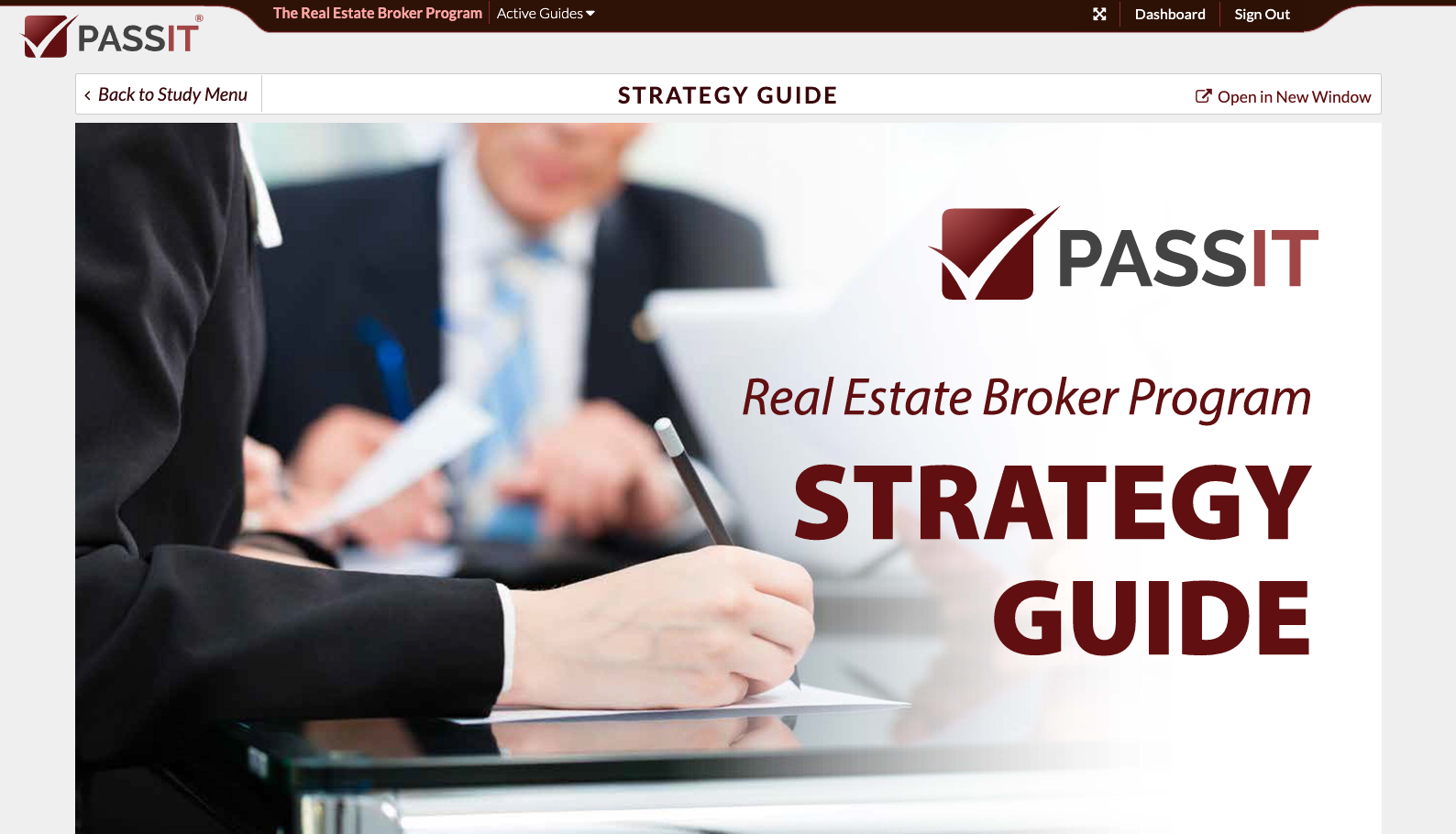 Broker Program Study Strategy Guide