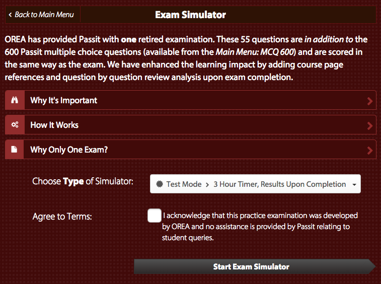 pass re simulation exam